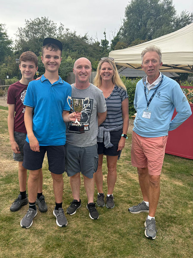 Winning Family - Remy (dad), Samantha (mum), Maxime, and Louan.Winning Family - Remy (dad), Samantha (mum), Maxime, and Louan.